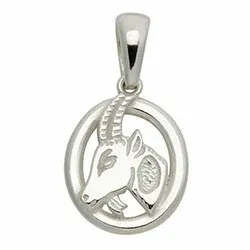 Støvring Design stjärnteck stenbocken hängen i silver