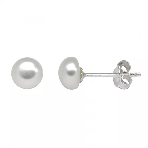 6 mm Støvring Design pärla örhängen i silver