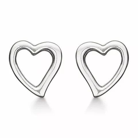 Støvring Design hjärta örhängen i silver