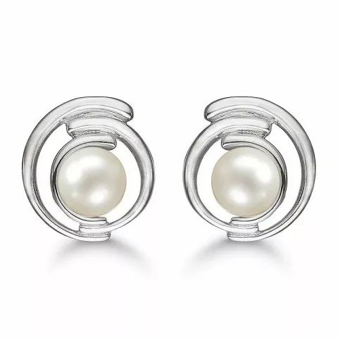Støvring Design runda örhängen i silver