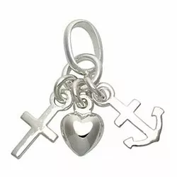 Støvring Design tro-hopp-kärlek hängen i silver