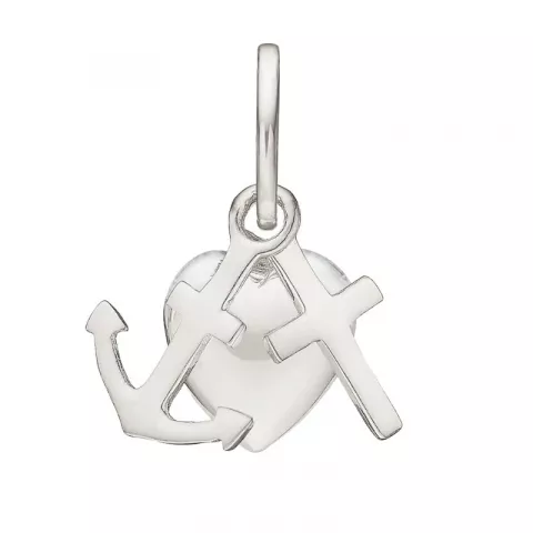 Støvring Design tro-hopp-kärlek hängen i silver