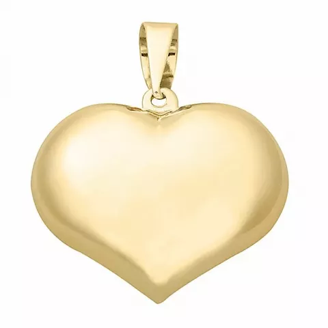 Elegant Støvring Design hjärta hängen i 14 karat guld