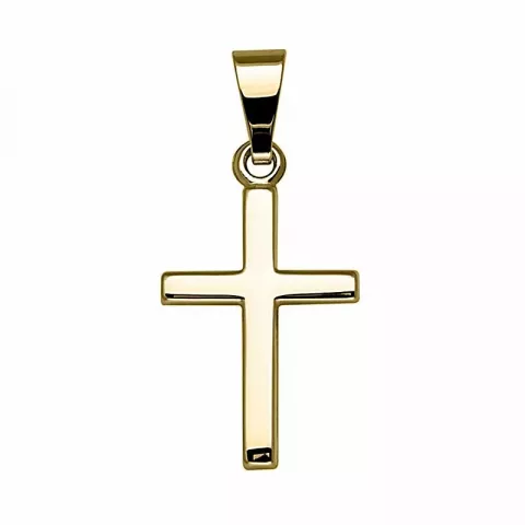 10 x 14 mm Støvring Design kors hängen i 14 karat guld