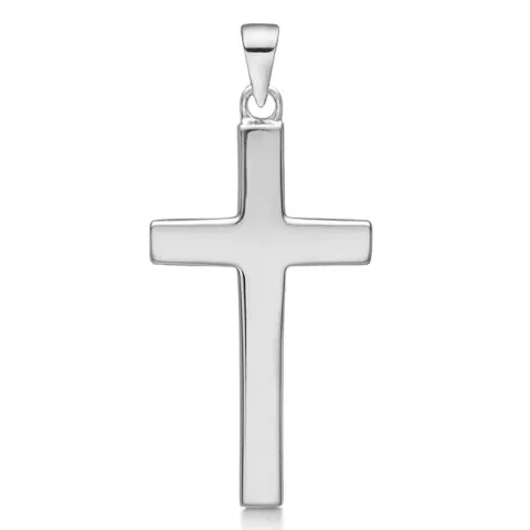 15 x 26 mm Støvring Design kors hängen i silver