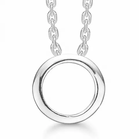 Støvring Design rund halskedja med berlocker i silver