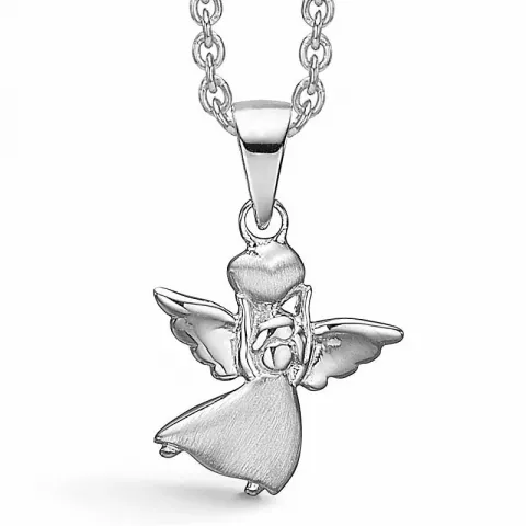 Støvring Design ängel halskedja med berlocker i silver