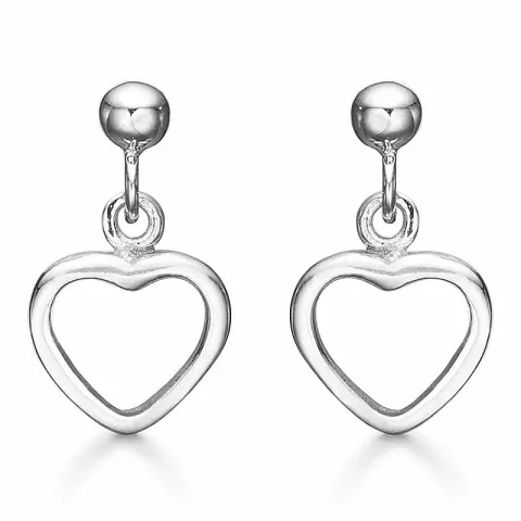 Støvring Design hjärta örhängen i silver