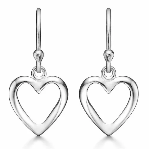 Støvring Design hjärta örhängen i silver