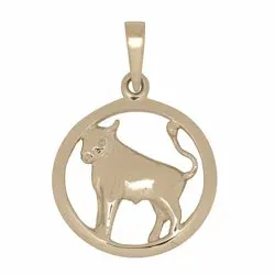 Siersbøl stjärnteck oxen hängen i 8 karat guld