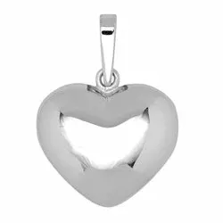 Siersbøl hjärta hängen i silver