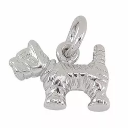 Siersbøl hund hängen i silver