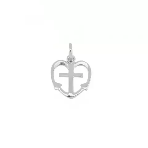 Siersbøl tro-hopp-kärlek hängen i silver