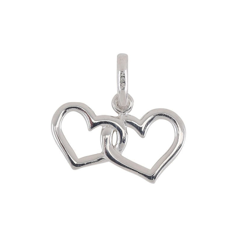 Siersbøl hjärta hängen i silver
