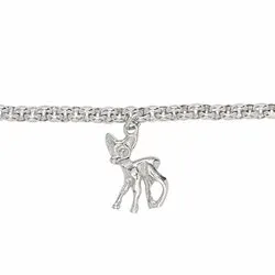 Siersbøl rådjur armband i silver