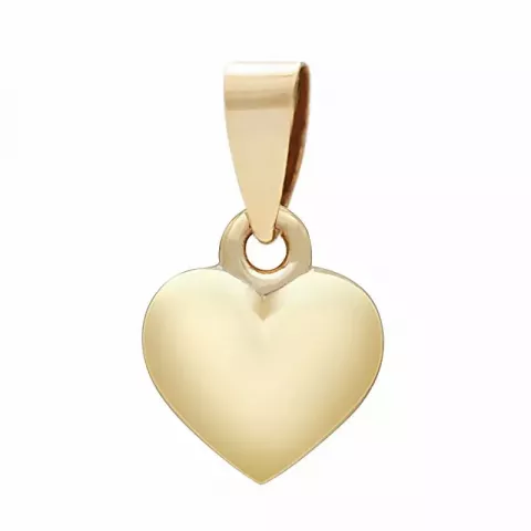 10,5 x 10 mm Siersbøl hjärta hängen i 8 karat guld
