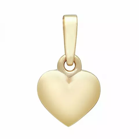 9 x 8 mm Siersbøl hjärta hängen i 8 karat guld