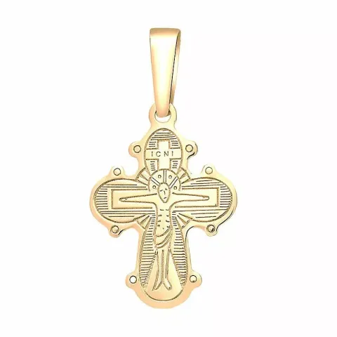 17 mm Siersbøl dagmarkors hängen i 8 karat guld