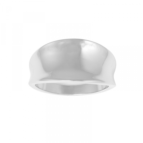 Siersbøl ring i rhodinerat silver