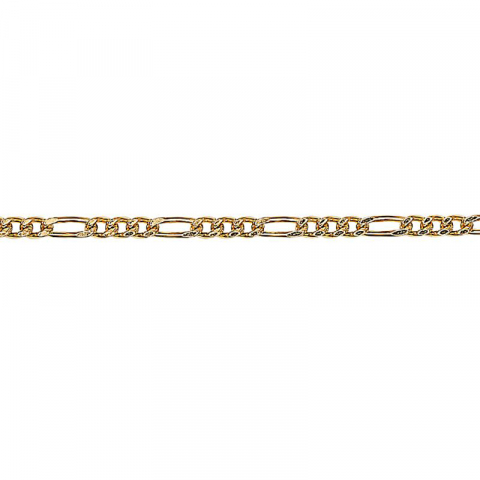 Siersbøl figaroarmband i 9 karat guld