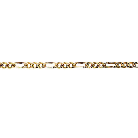Siersbøl figaroarmband i 9 karat guld