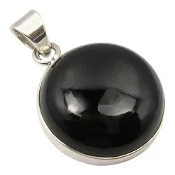 Stort runt hängen i silver