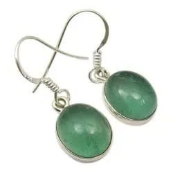 Ovala örhängen i silver