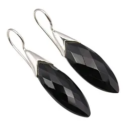 svarta onyxer slipsnål och manchettknappar i silver