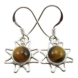 sol örhängen i silver