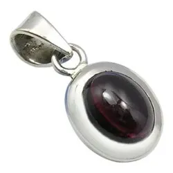 Granat hängen i silver