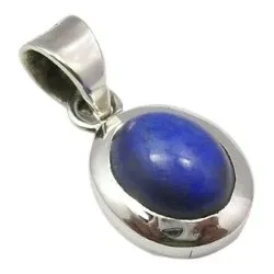 Lapis lazuli hängen i silver