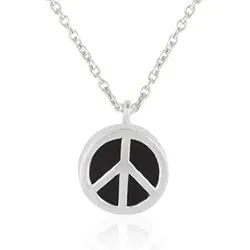 peace halsband i silver med hängen i silver