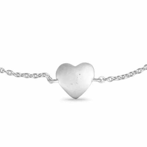 hjärta armband i silver med hängen i silver
