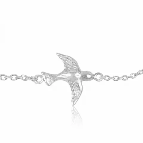 fågel armband i silver med hängen i silver