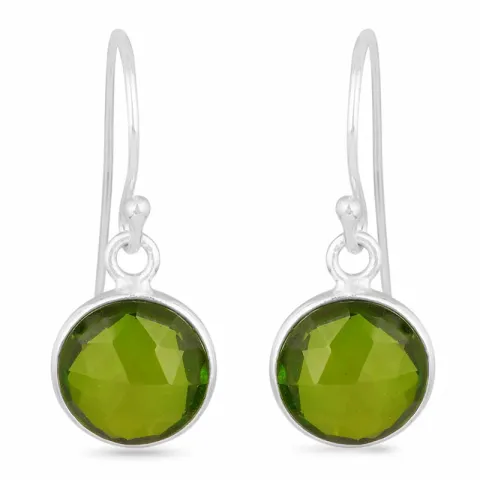peridot örhängen i silver - Loom Stones