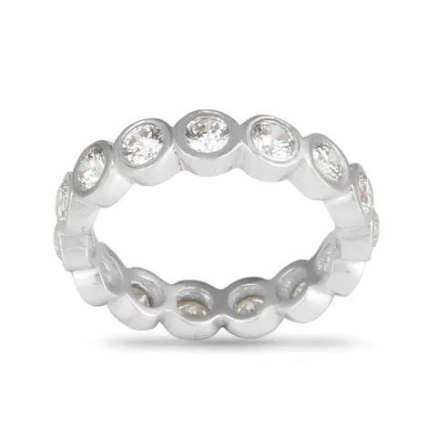 matt zirkon ring i silver - Bubbly Sparkle