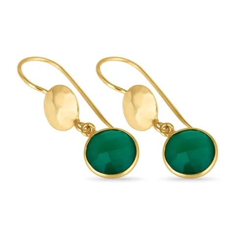 cirkel örhängen i förgyllt silver