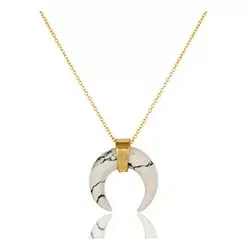 Kollektionsprov med fel hängen med halskedja i förgyllt silver med hängen i förgyllt silver