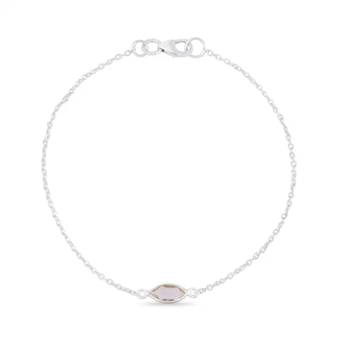 kristal armband i silver 19,0 cm x 5,0 mm