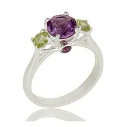 ametist ring i silver