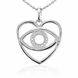 Evil eye hängen i silver