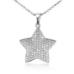 Stjärna hängen i silver