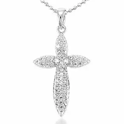 Kors hängen i silver