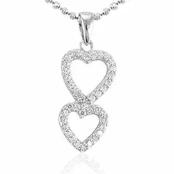 hjärta hängen i silver