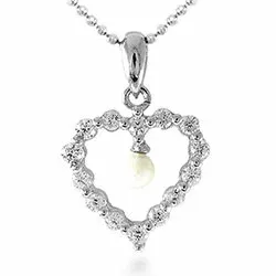 hjärta hängen i silver