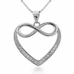 Hjärta hängen i silver