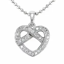 hjärta hängen i silver