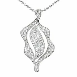 Zirkon hängen i silver