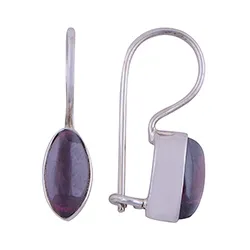 Granat örhängen i silver