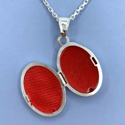 Medaljong i silver